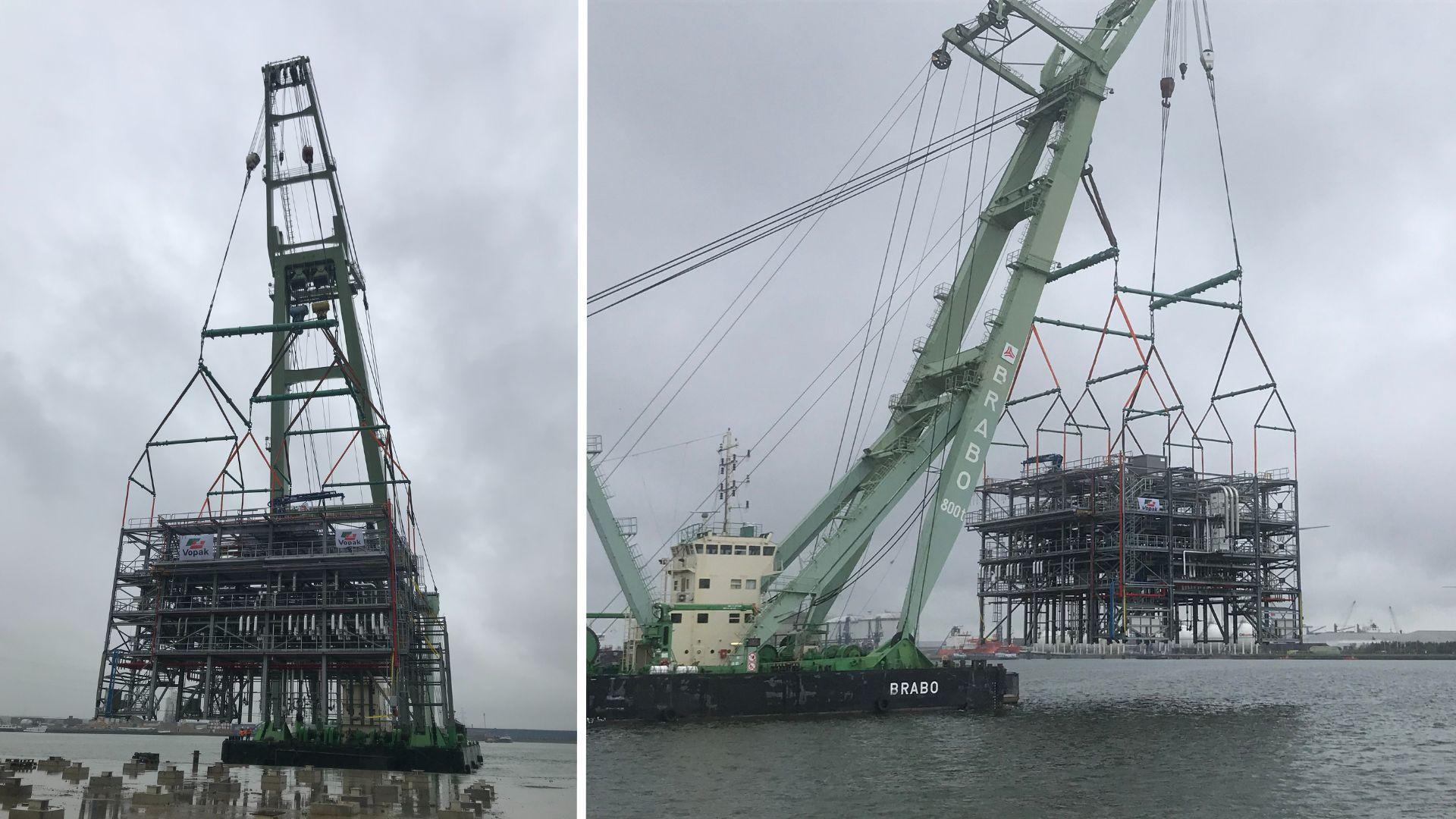 Big Rigging Setup Port of Antwerp