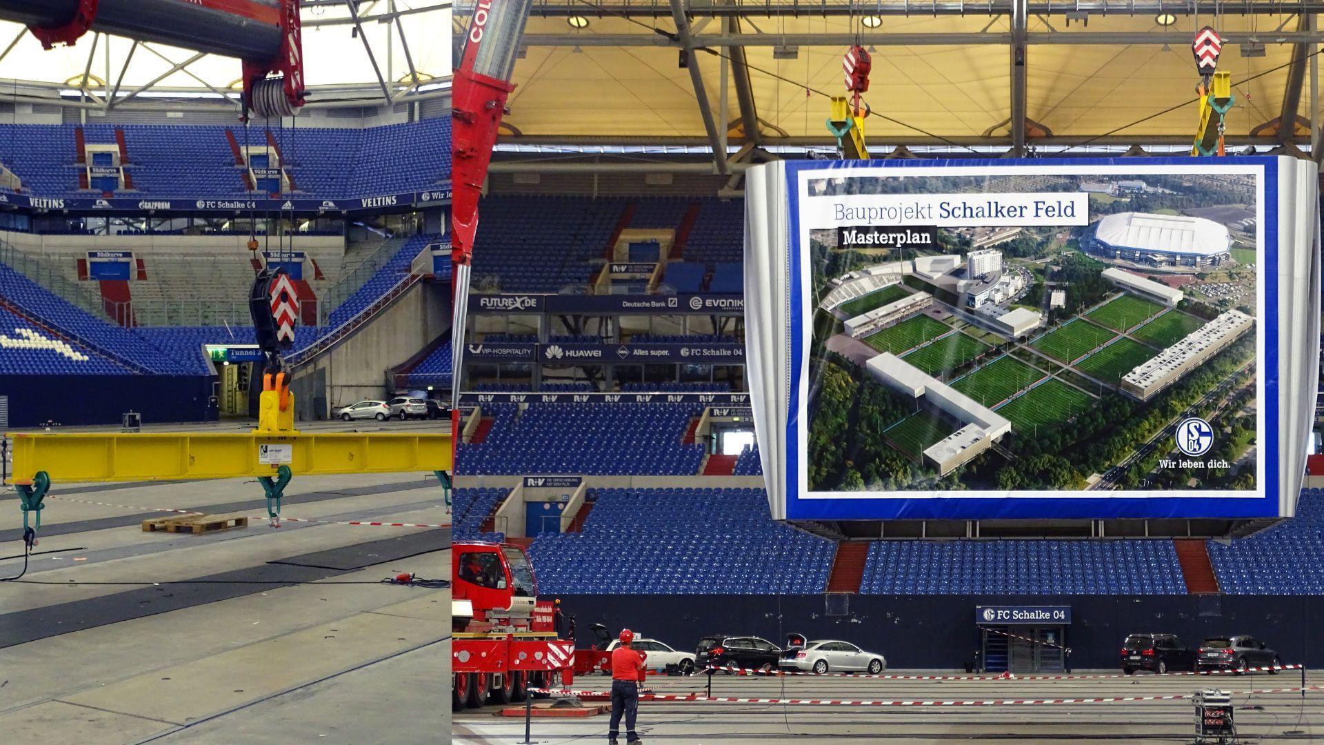 Montage van Europa's grootste LED-kubus